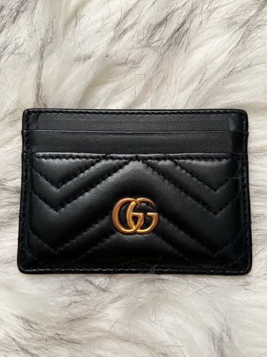 Gucci Accessories - SOLD SOLD! Authentic Gucci Black GG Marmont Quilted Leather Card Case